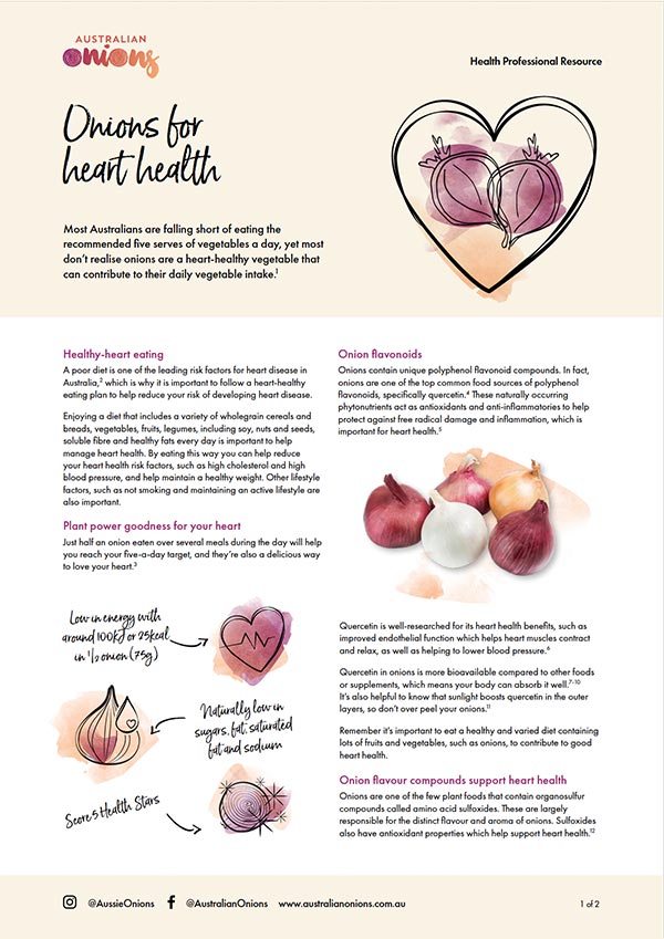 Onions Heart Health Professional Resource