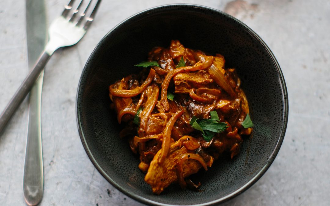 Chicken and Onion Stroganoff