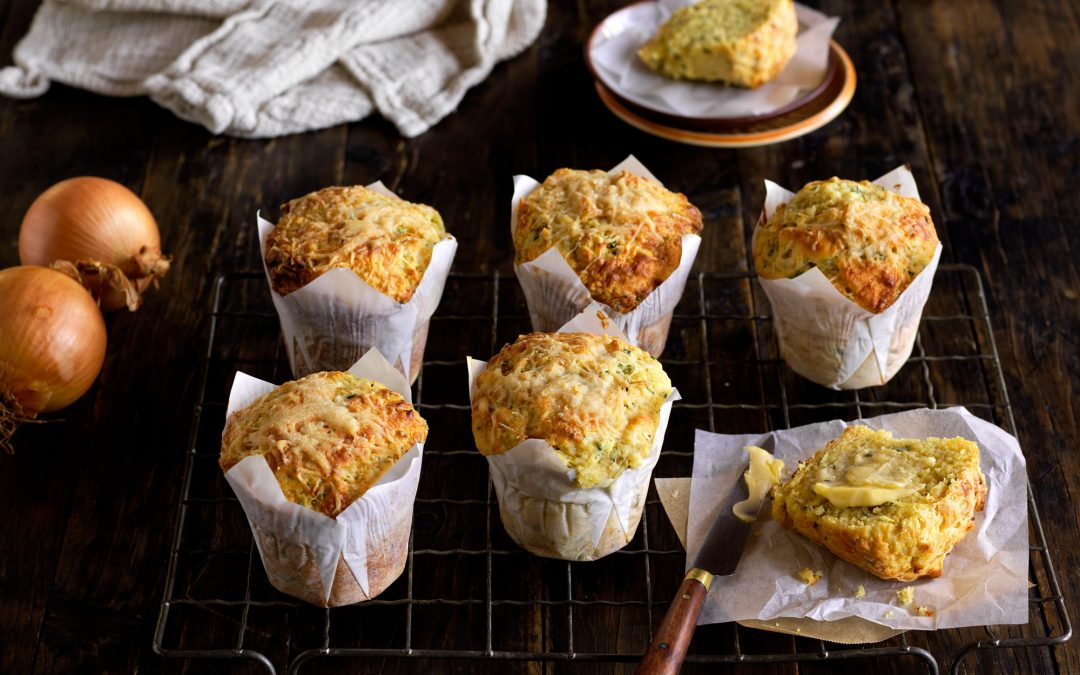 Cheese and Onion Muffins