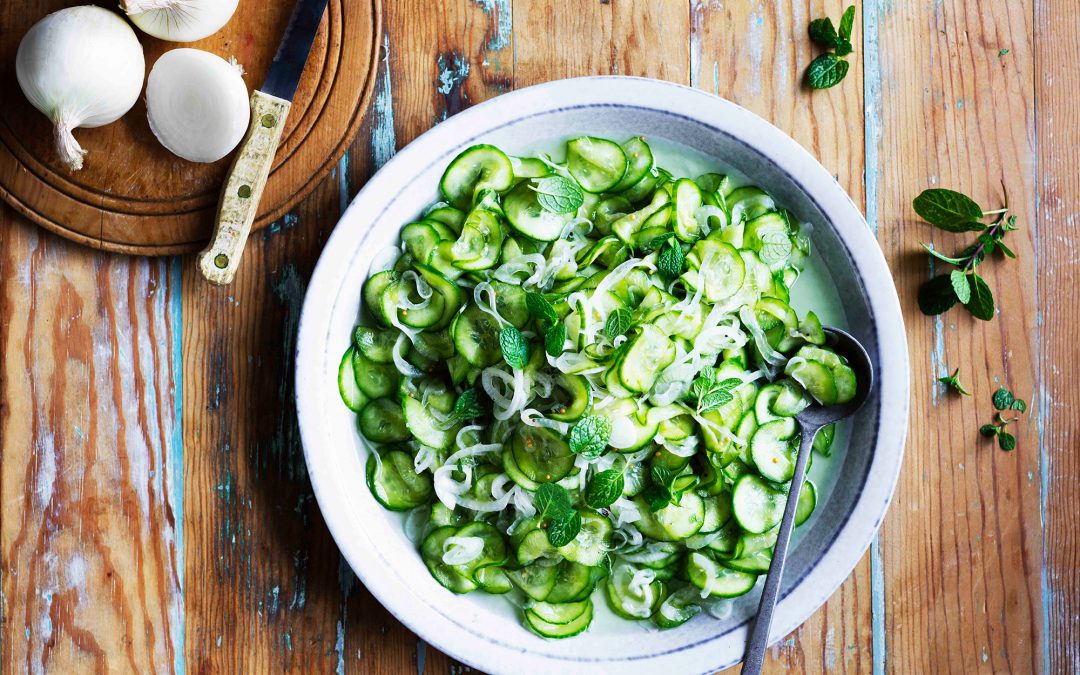 Pickled Onion and Cucumber Salad