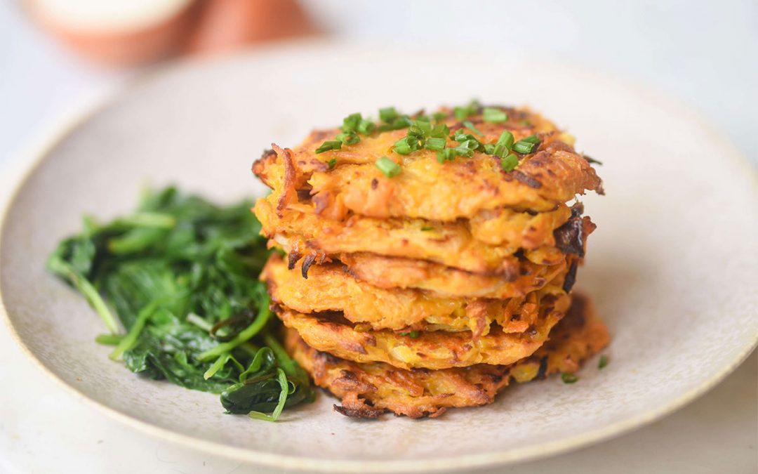 Onion and Sweet Potato Hash Browns