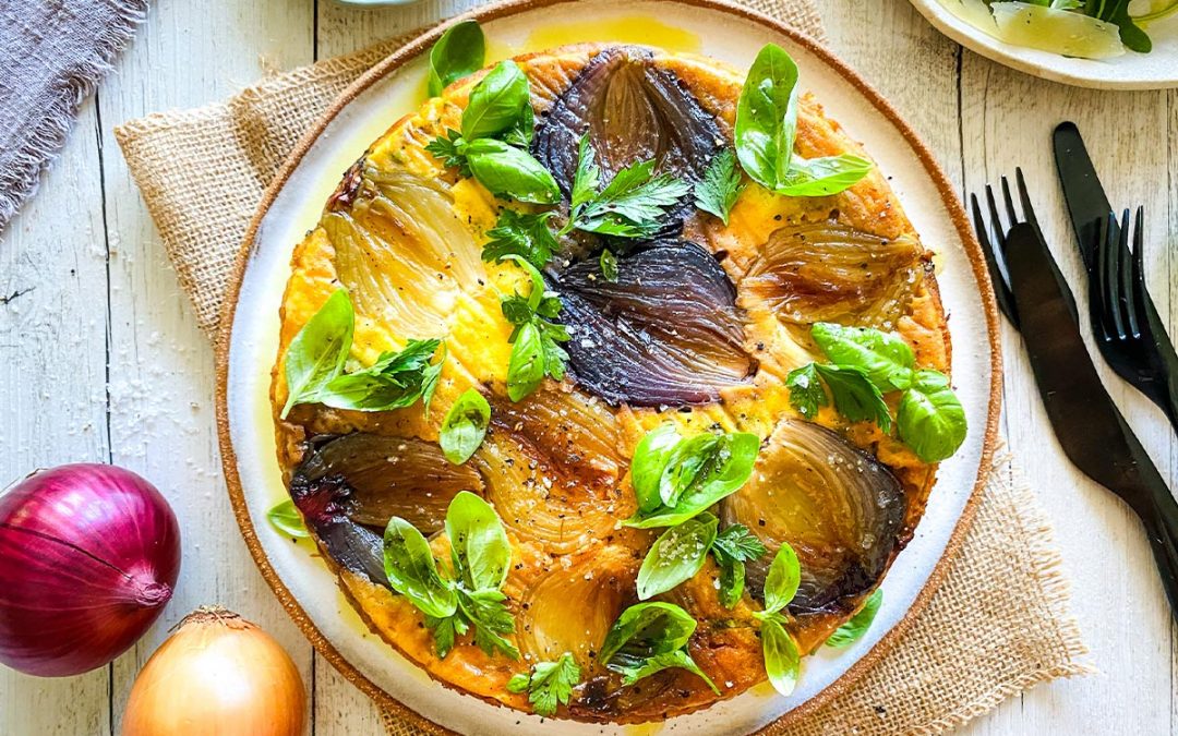 Savoury Roast Onion Upside-Down Cake