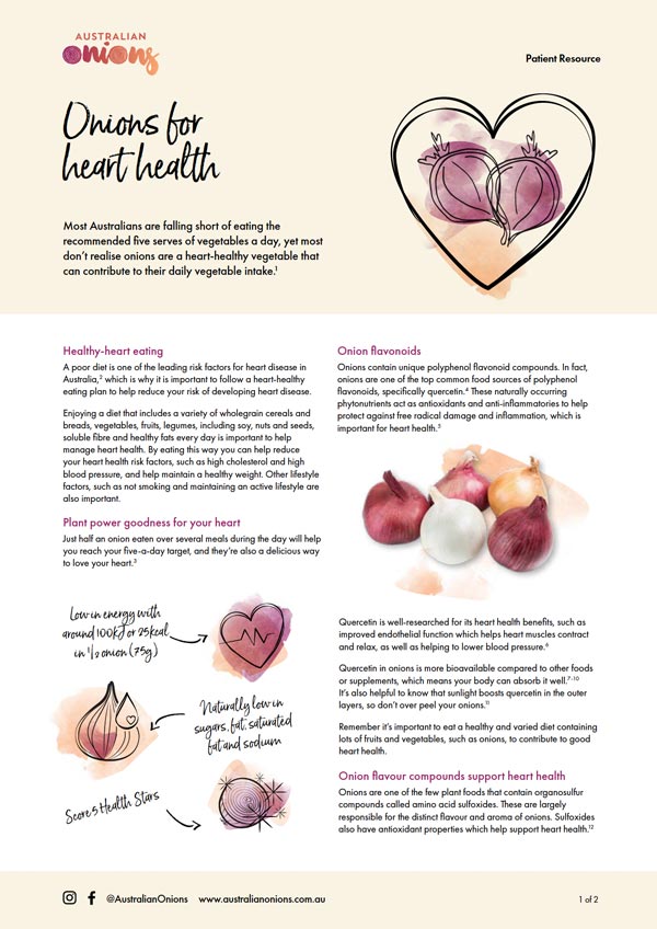Onions for heart health